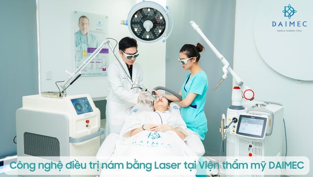 Công nghệ điều trị nám bằng Laser tại Viện thẩm mỹ DAIMEC